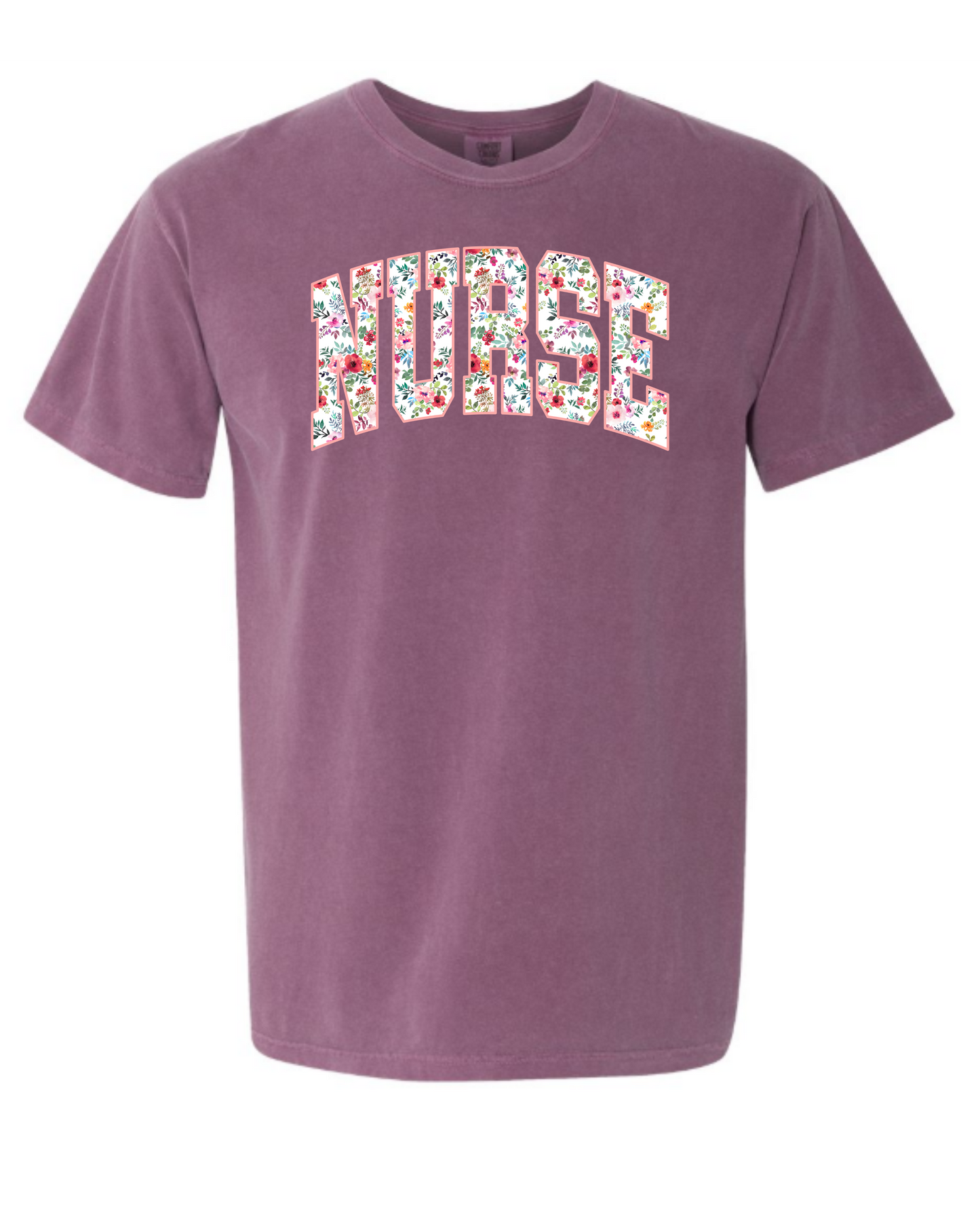 Floral Nurse T-Shirt