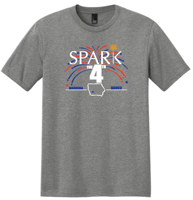 Spark the Fourth T Shirt!- Grey Frost