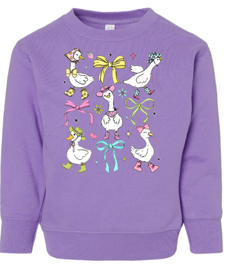 Spring Goose Toddler Sweatshirt
