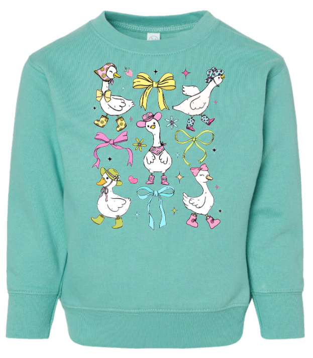Spring Goose Toddler Sweatshirt