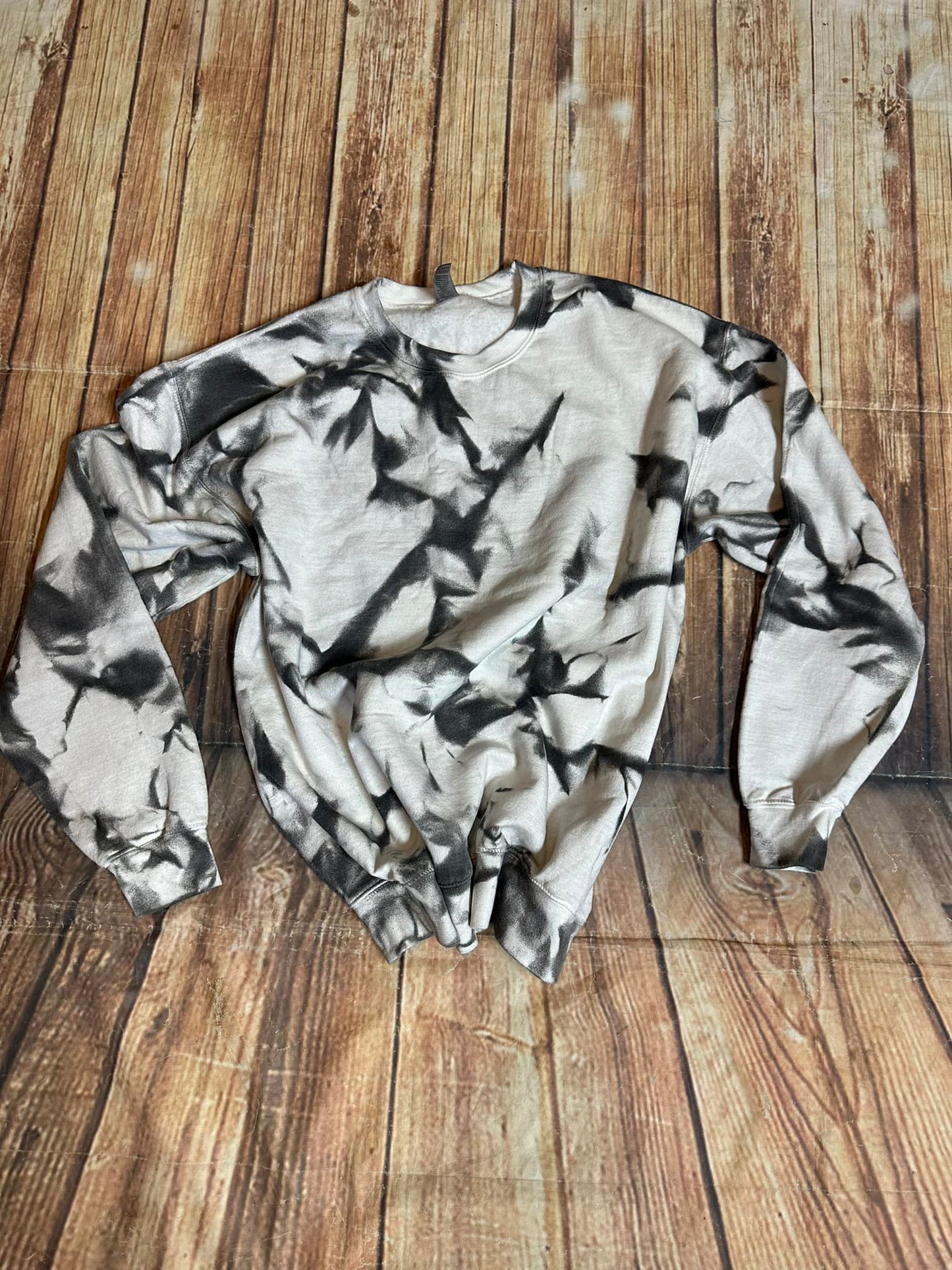 Black and White Dyed Sweatshirt
