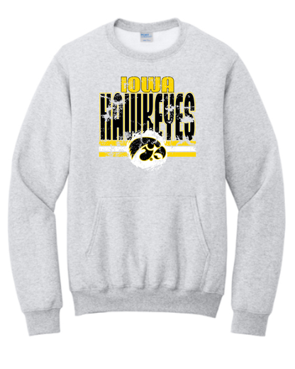 Hawkeyes Pocket Crewneck Sweatshirt