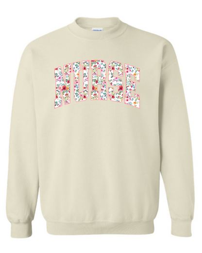 Floral Nurse Sweatshirt
