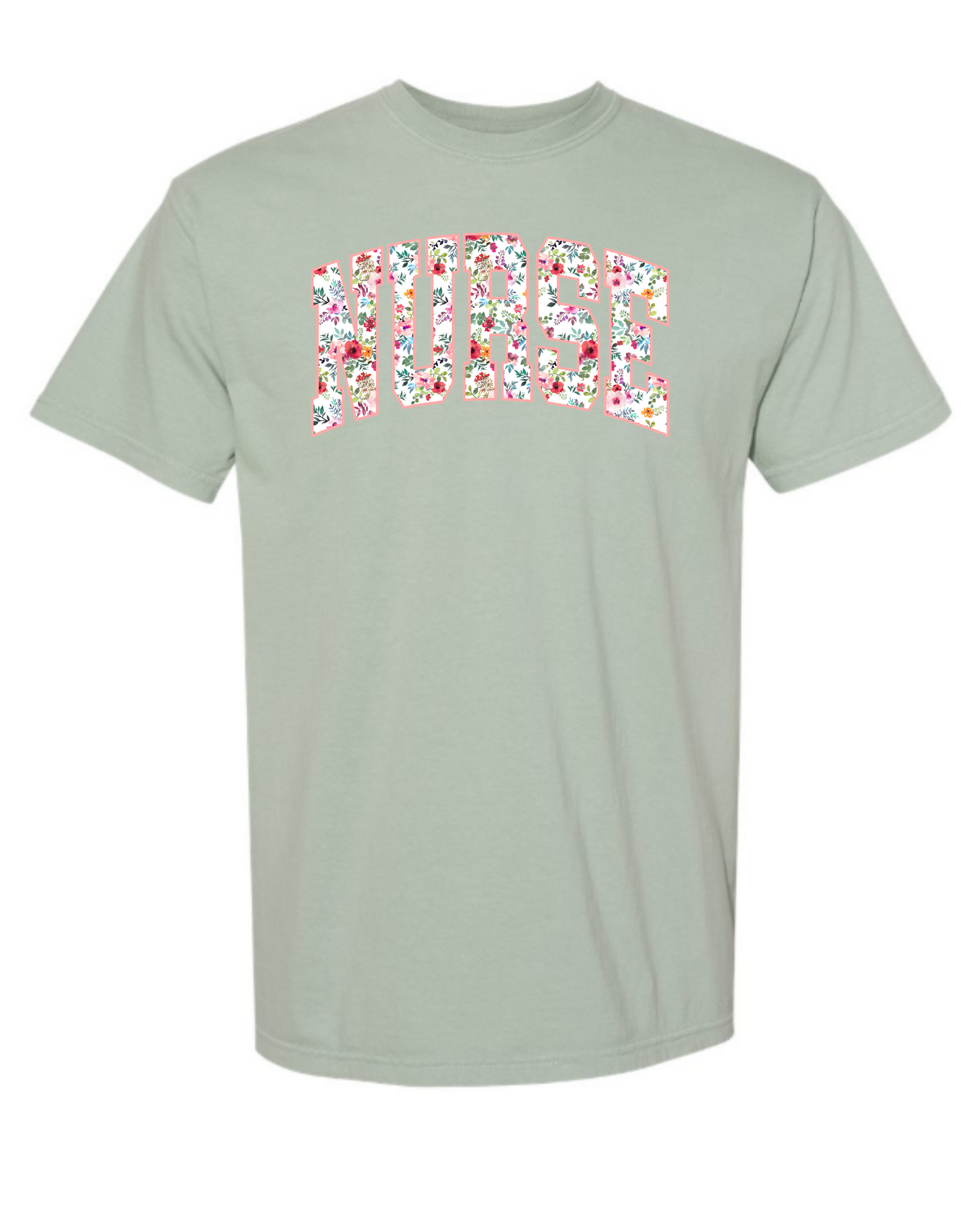 Floral Nurse T-Shirt