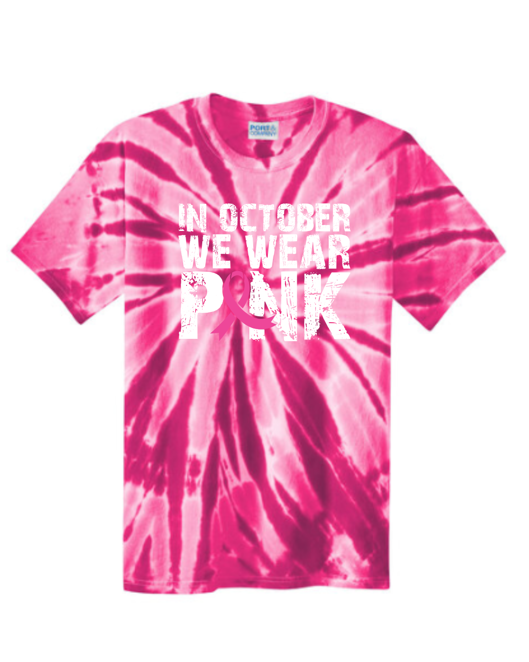 In October We Wear Pink- Pink tie Dye