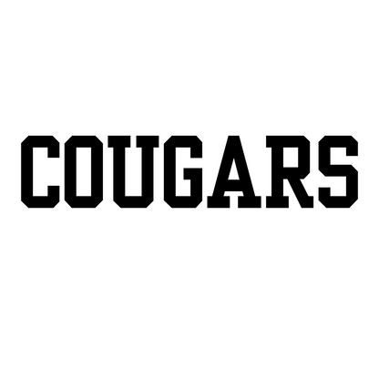 Metallic Puff T-Shirts- Cougars!