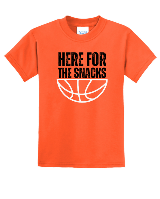 Just here for the snacks- T Shirt