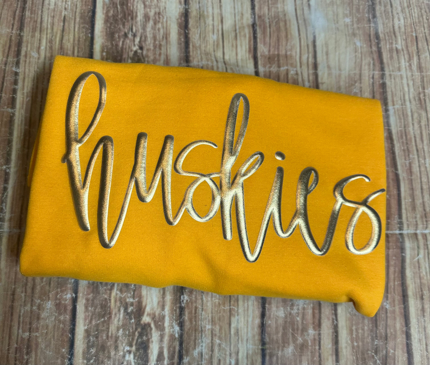 Metallic Puff Mascot Sweatshirts!