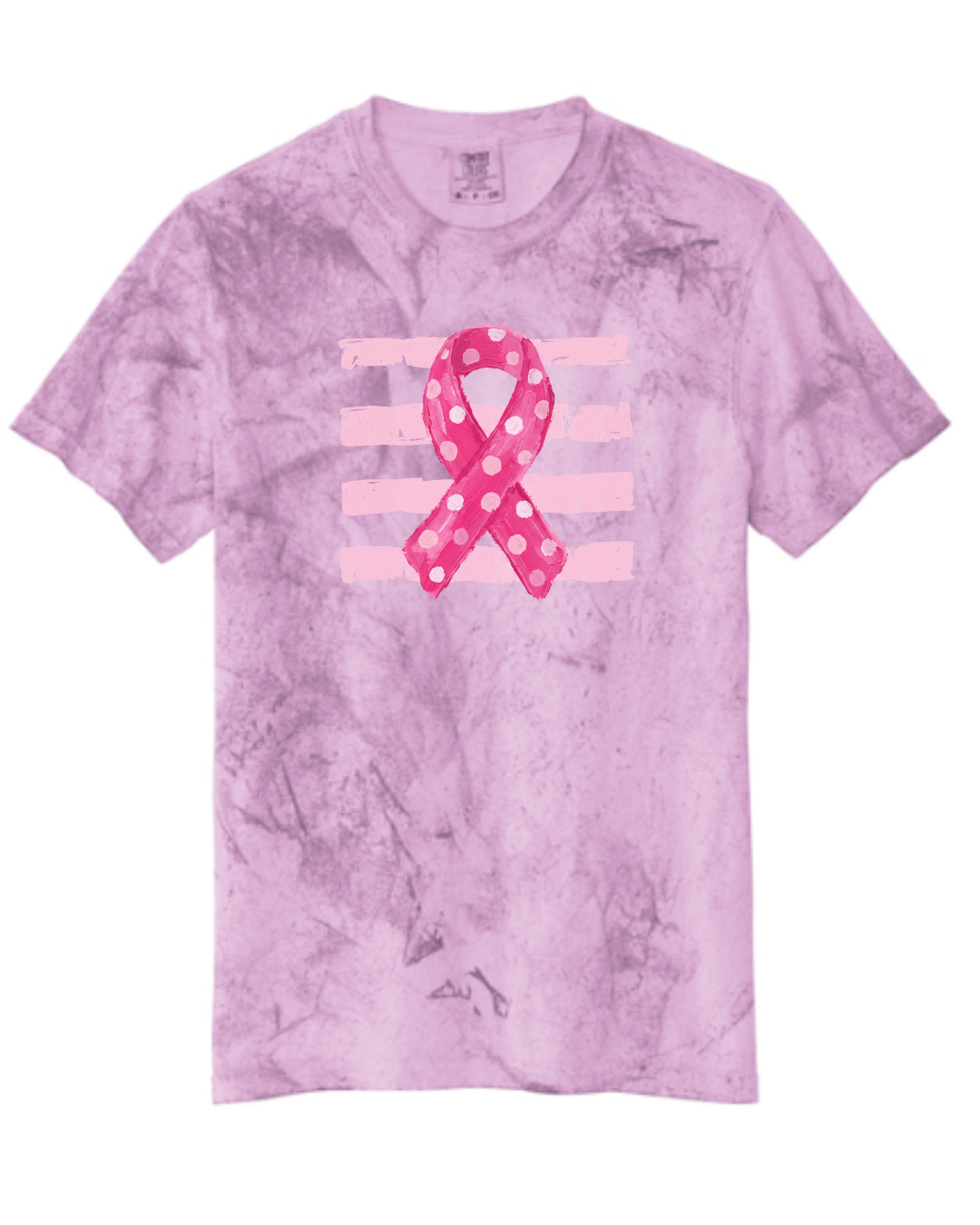 Breast Cancer Ribbon Stripes- Color Blast