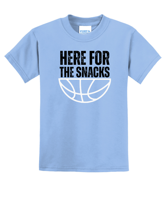 Just here for the snacks- T Shirt
