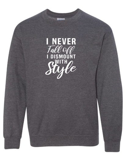 I Don't Fall Off Sweatshirt Youth