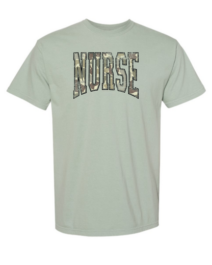 Camo Nurse T Shirt