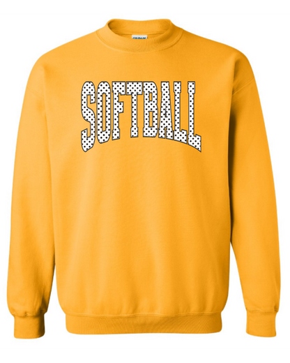 Softball Polk-A-Dot Sweatshirt
