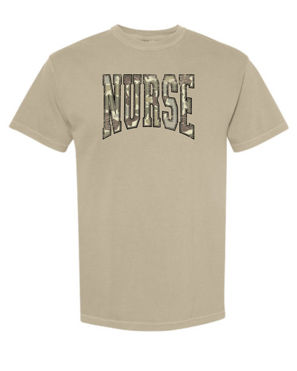 Camo Nurse T Shirt
