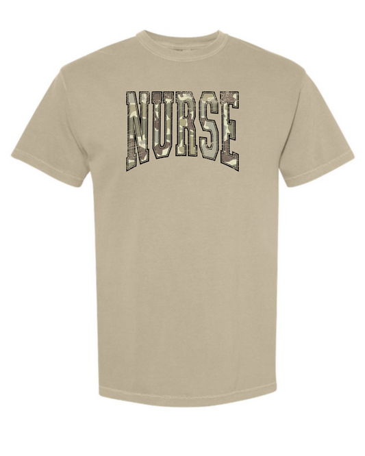 Camo Nurse T Shirt