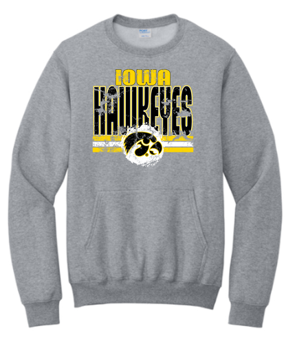 Hawkeyes Pocket Crewneck Sweatshirt