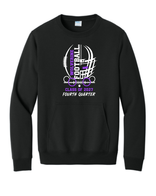 Senior Football Crewneck Sweatshirt WITH Pocket