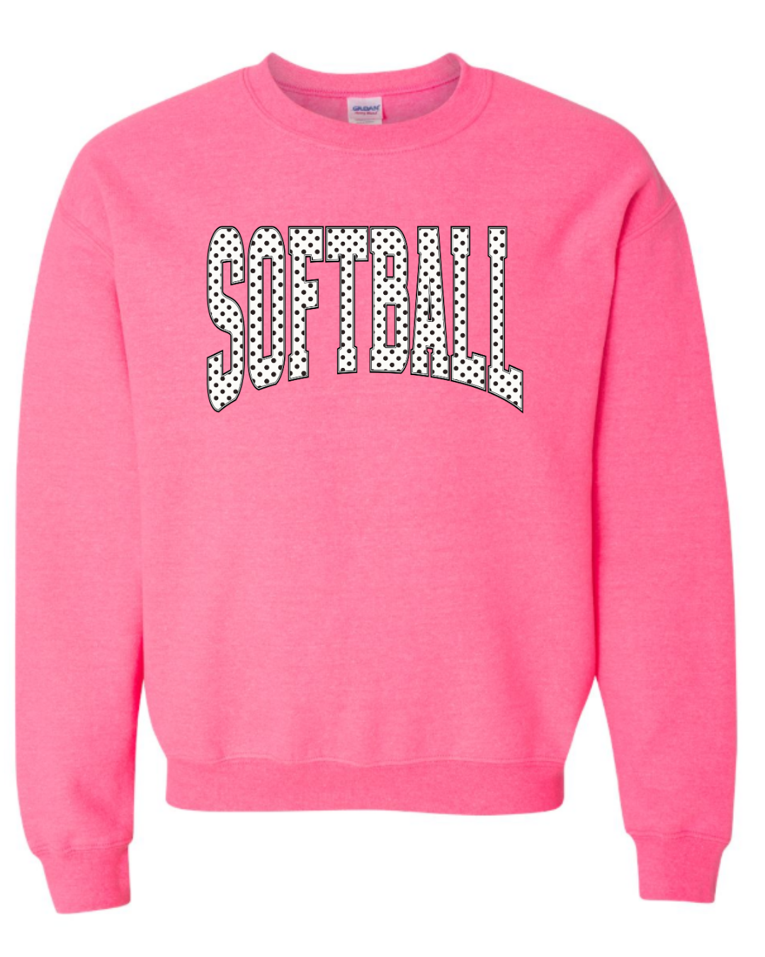 Softball Polk-A-Dot Sweatshirt