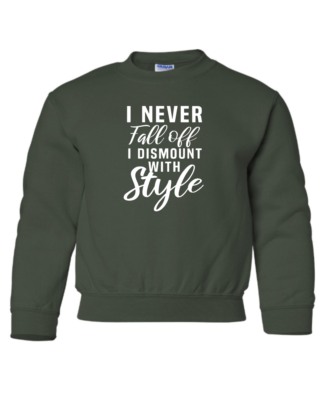 I Don't Fall Off Sweatshirt Youth