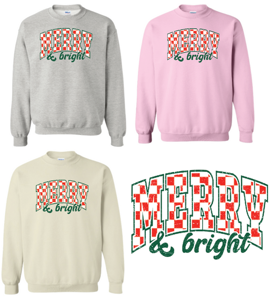Christmas Sale! Checkered Merry and Bright