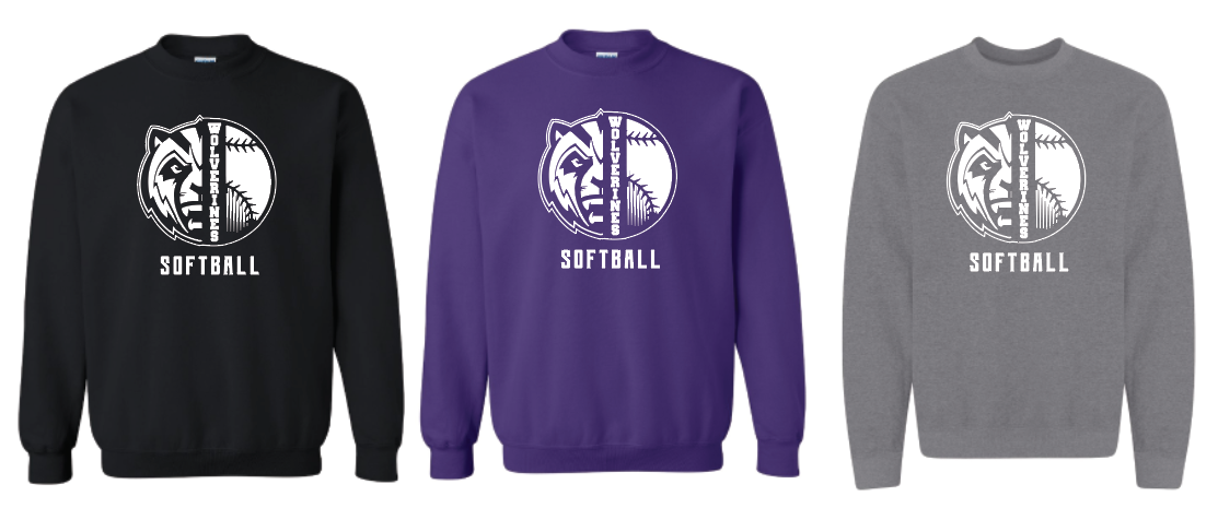 Wolverine Softball Crewneck Sweatshirt