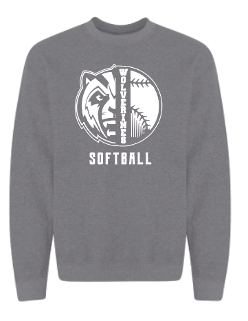 Wolverine Softball Crewneck Sweatshirt