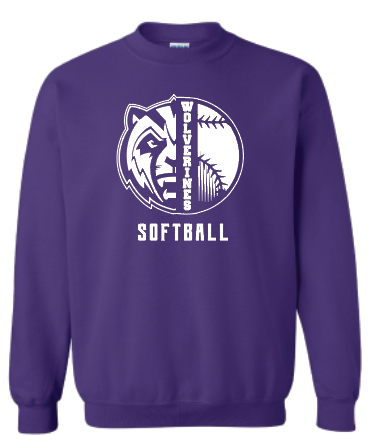 Wolverine Softball Crewneck Sweatshirt
