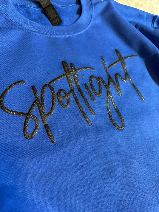 Spotlight Royal Blue Sweatshirt- Puffy Logo