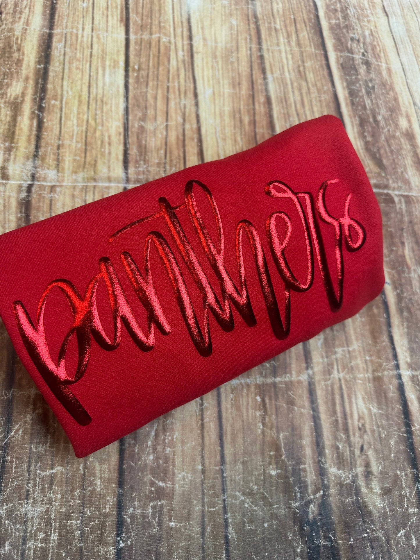 Metallic Puff Mascot Sweatshirts!