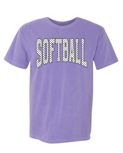 Softball Polk-a-dot T Shirt