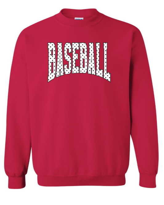 Baseball Polk-A-Dot Sweatshirt