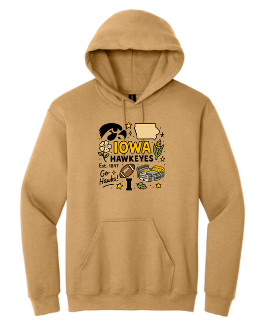 Hawks Collage Hoodie