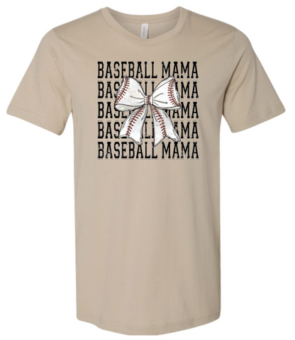 Baseball Mama Repeat- Bow