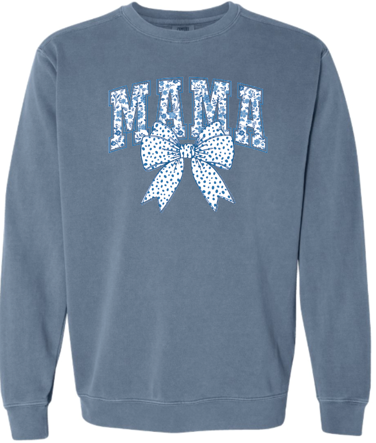 Blue Bow Mama