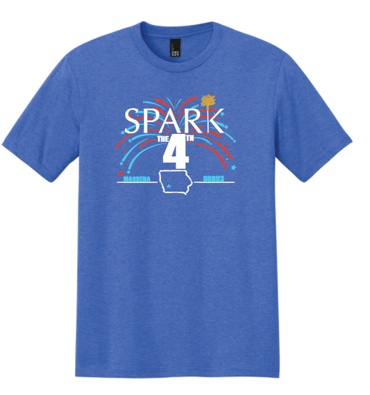 Spark the Fourth T Shirt!- Royal Frost