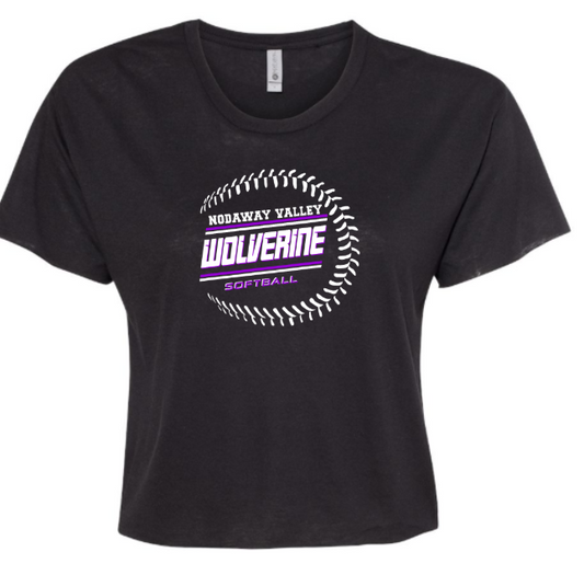NV Softball Women's Crop T