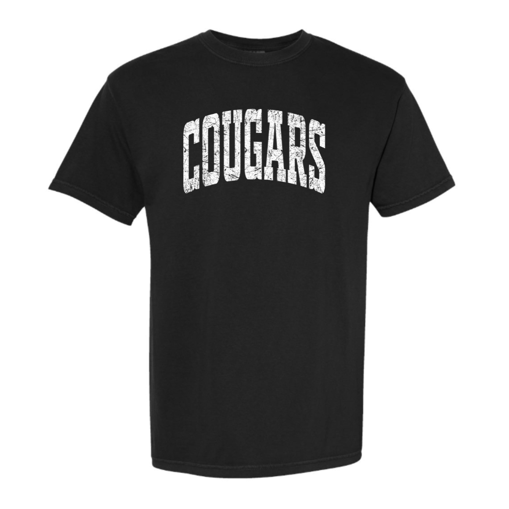 Distressed Cougars Comfort Colors T