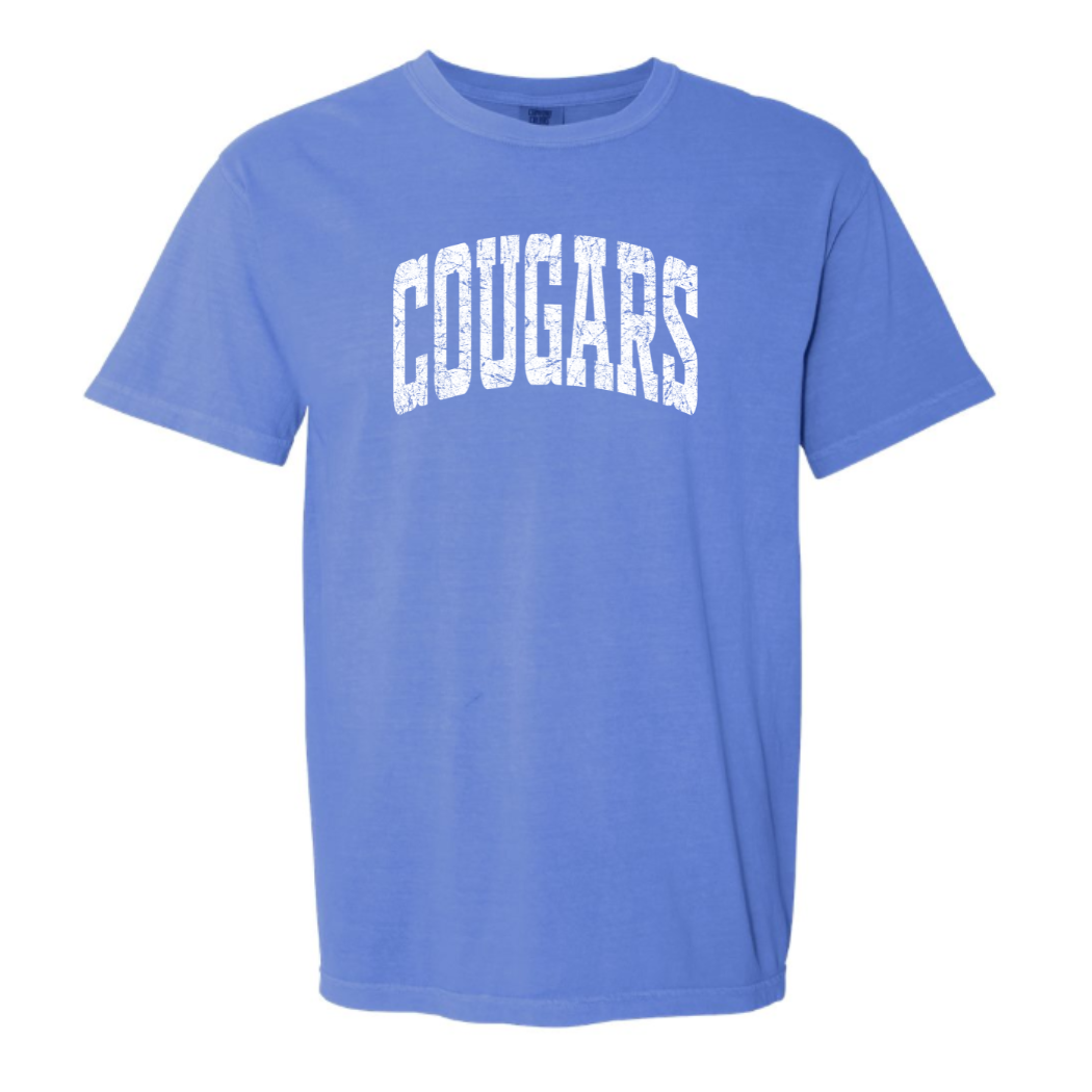 Distressed Cougars Comfort Colors T