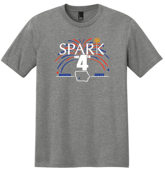 Spark the Fourth T Shirt!- Grey Frost