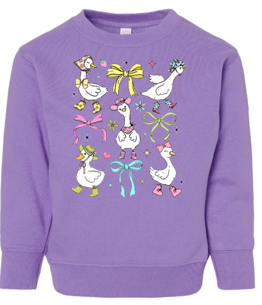 Spring Goose Toddler Sweatshirt