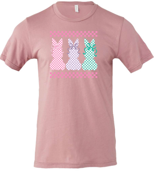 Checkered Bunny Trio