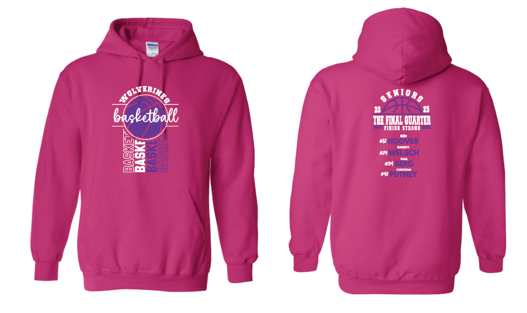 Senior Basketball Hoodies